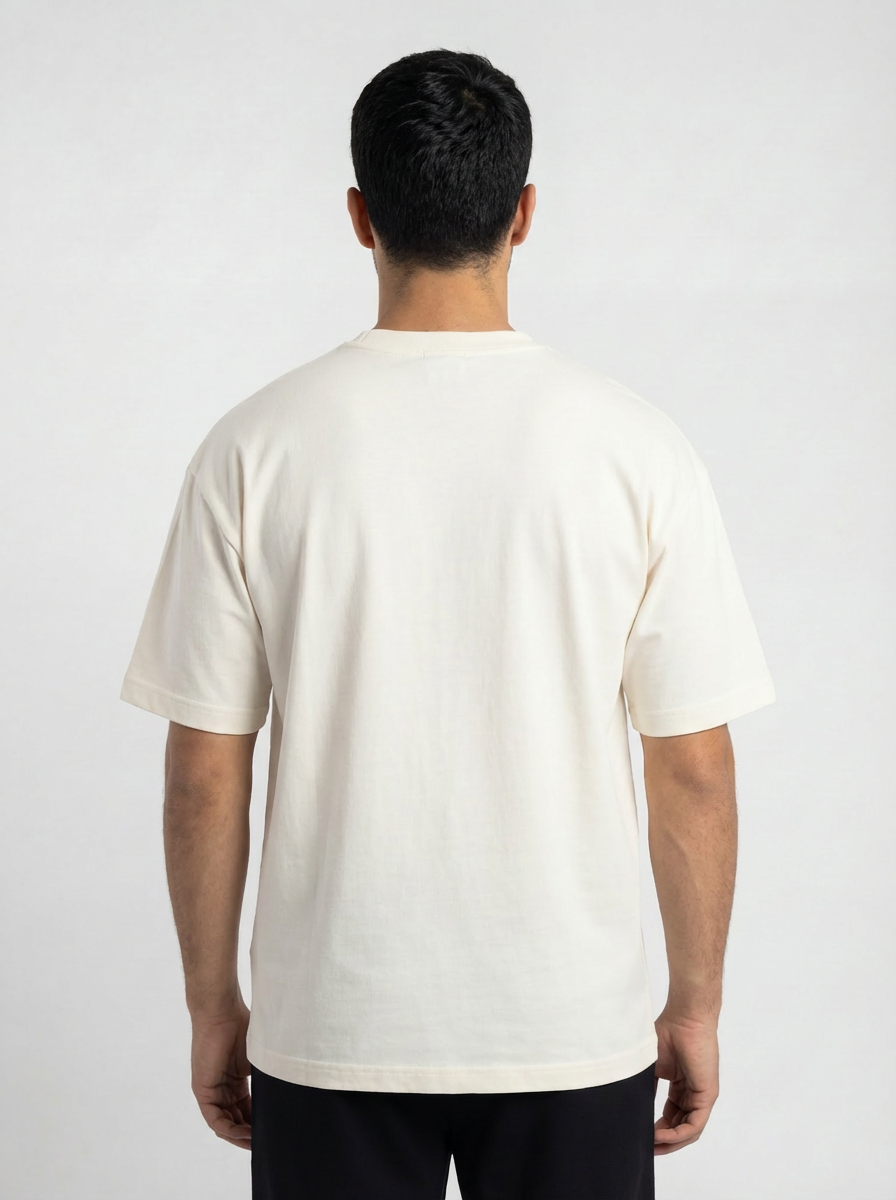 ESSENTIAL COTTON CREAM T-SHIRT