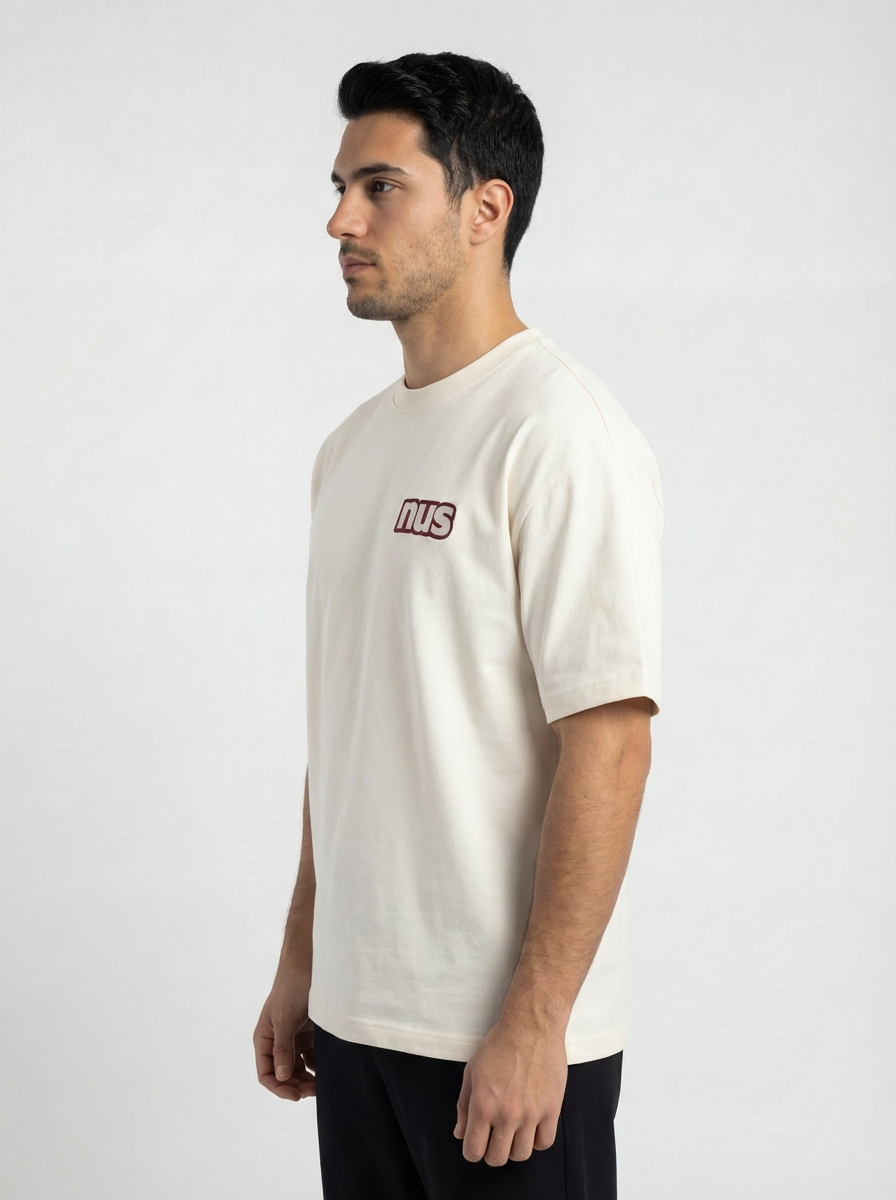 ESSENTIAL COTTON CREAM T-SHIRT