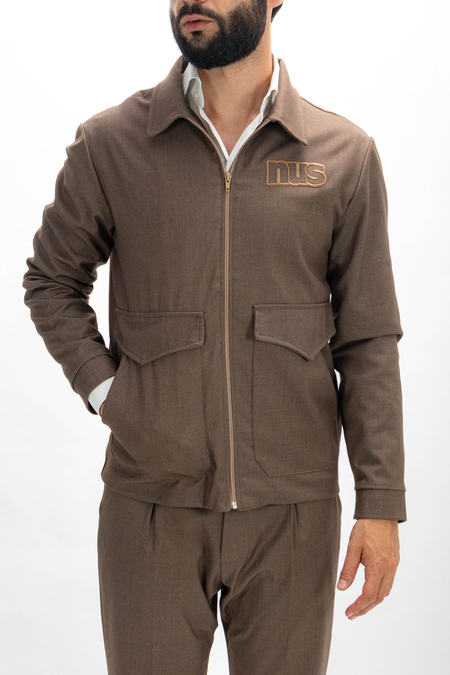 JACKET BROWN NUS